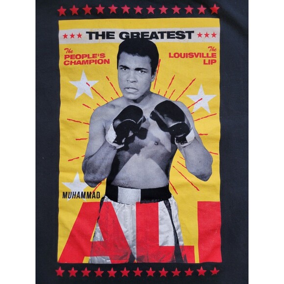 Muhammad Ali x Shoe Palace‎ T Shirt Large Boxing Boxer Embroidered Mens Black - Picture 2 of 7